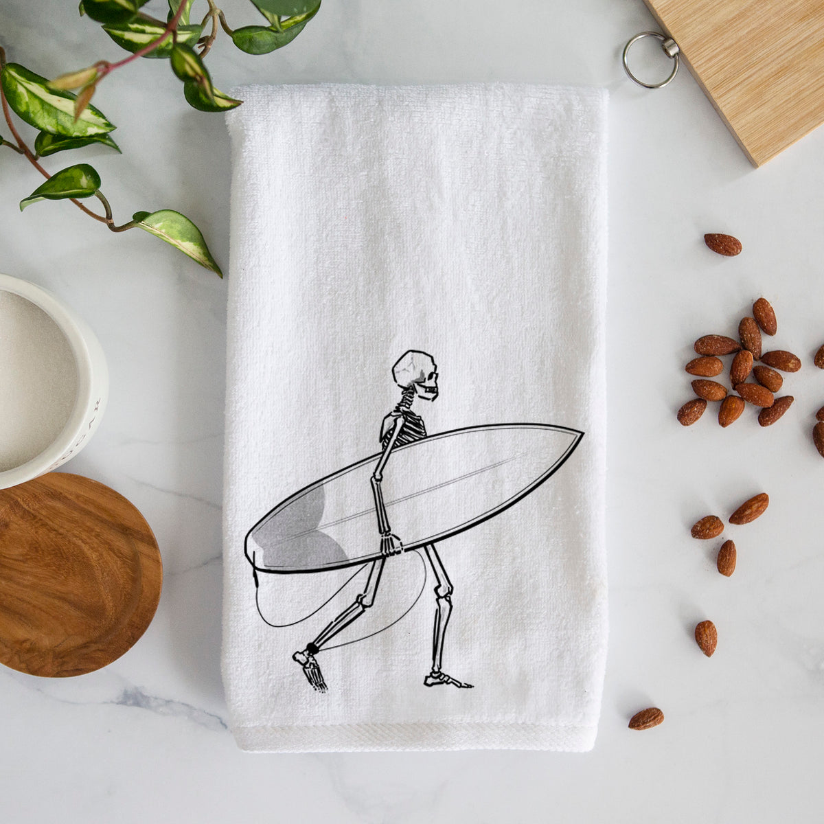 Seeking Swells - Skeleton Collection Premium Decorative Hand Towel