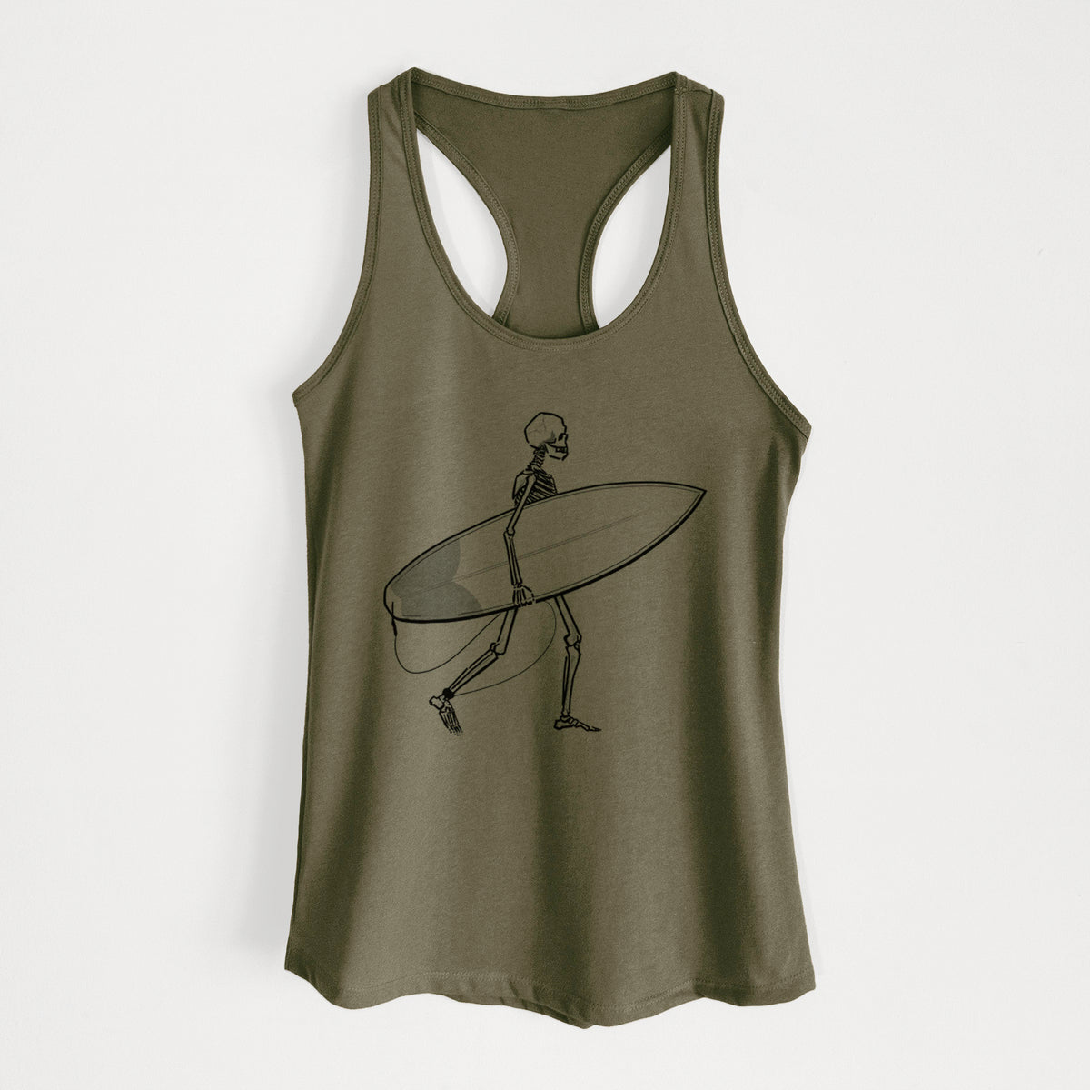 Seeking Swells - Skeleton Collection - Women's Racerback Tanktop