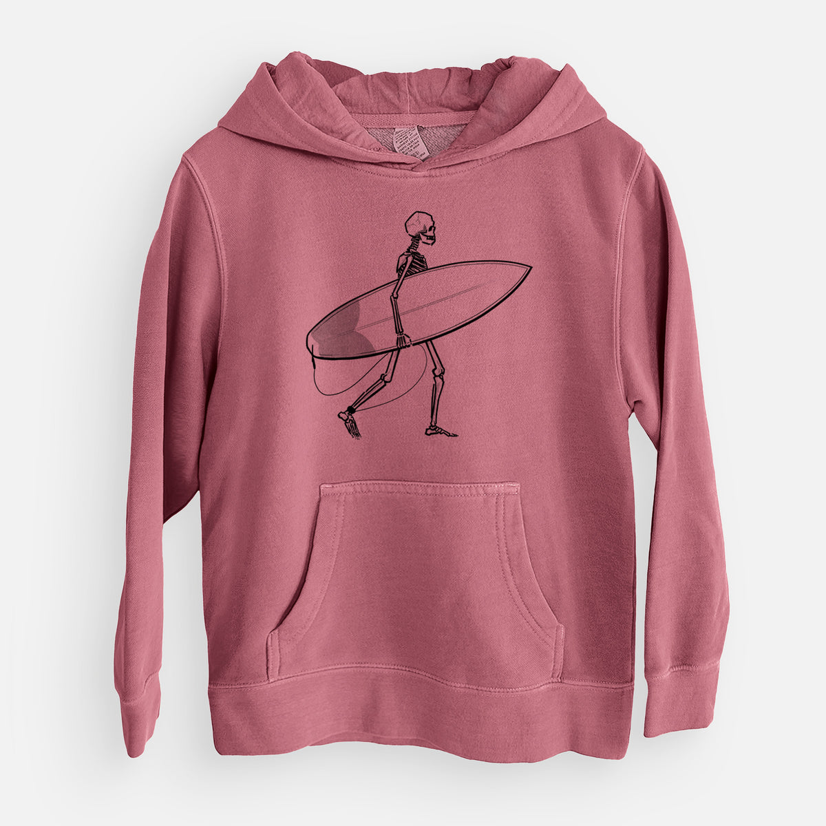 Seeking Swells - Skeleton Collection - Youth Pigment Dyed Hoodie