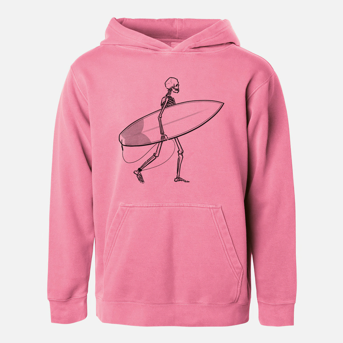 Seeking Swells - Skeleton Collection - Youth Pigment Dyed Hoodie