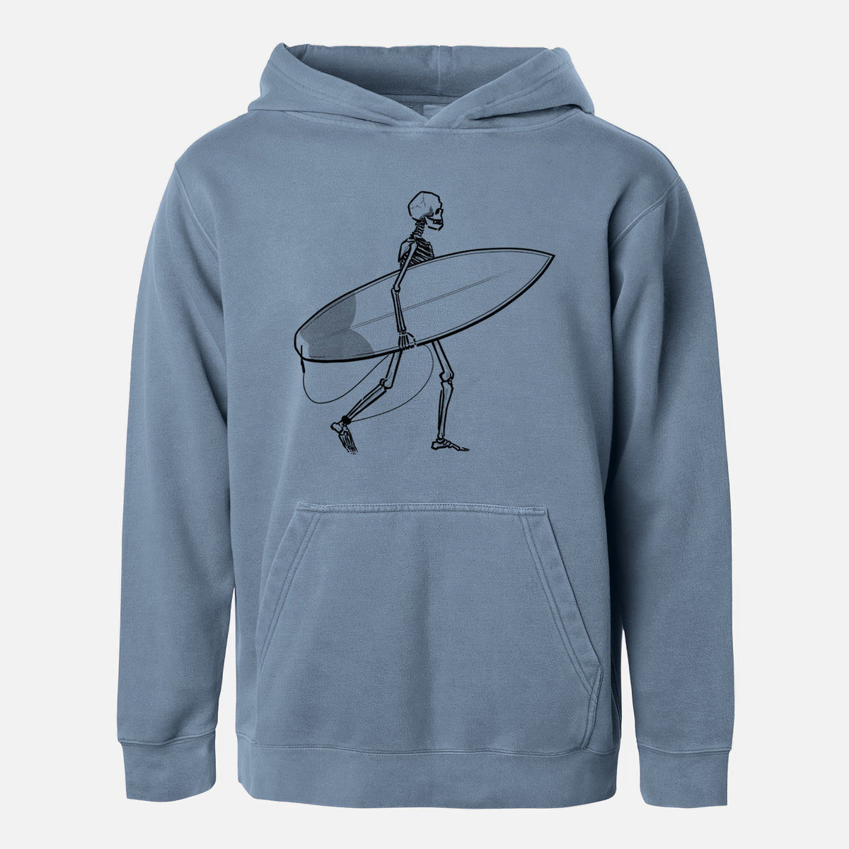 Seeking Swells - Skeleton Collection - Youth Pigment Dyed Hoodie