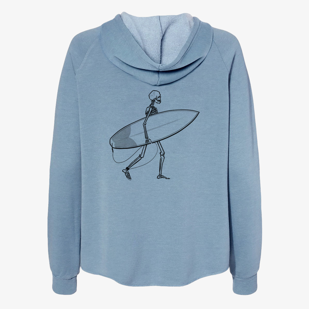Seeking Swells - Skeleton Collection - Women's Cali Wave Zip-Up Sweatshirt