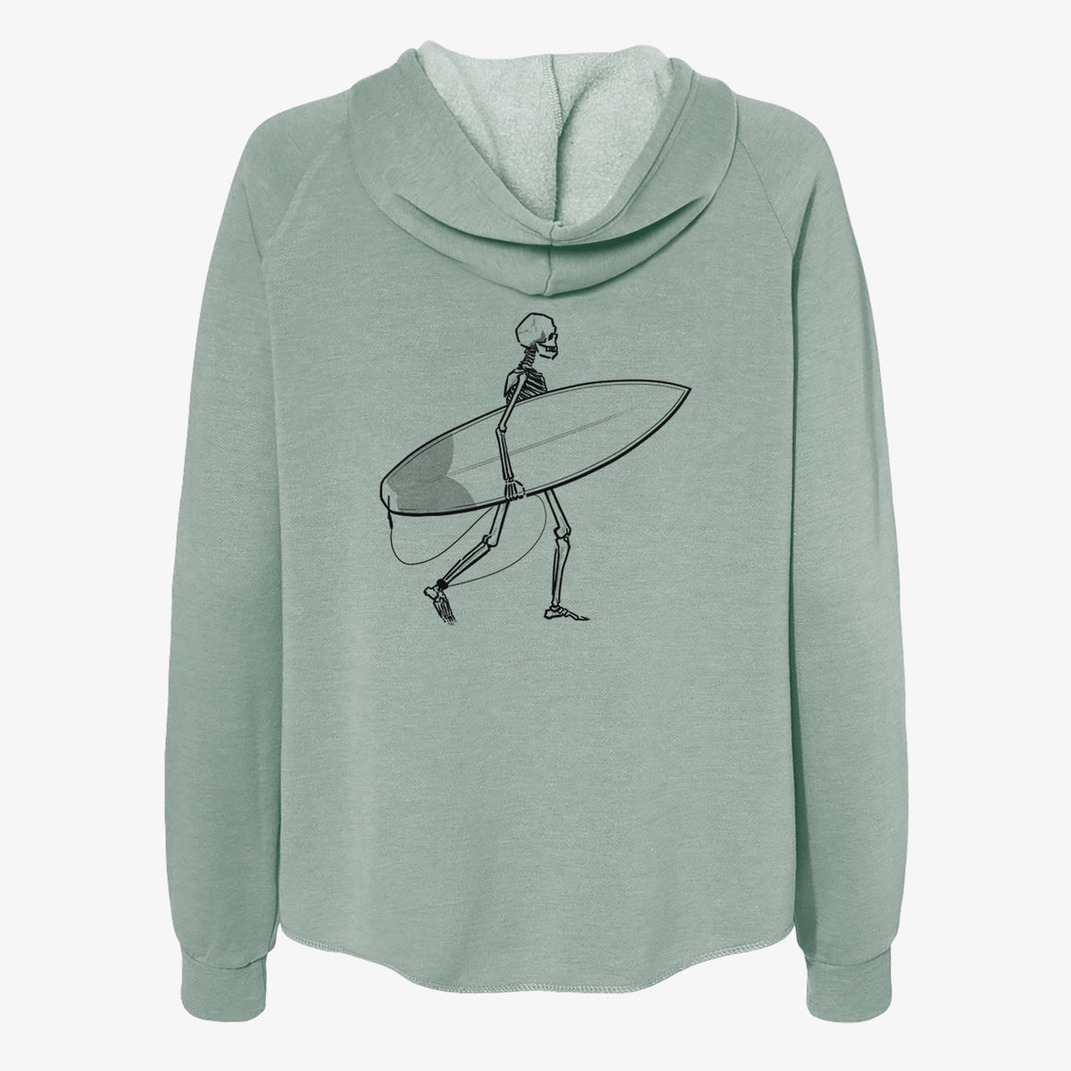 Seeking Swells - Skeleton Collection - Women's Cali Wave Zip-Up Sweatshirt
