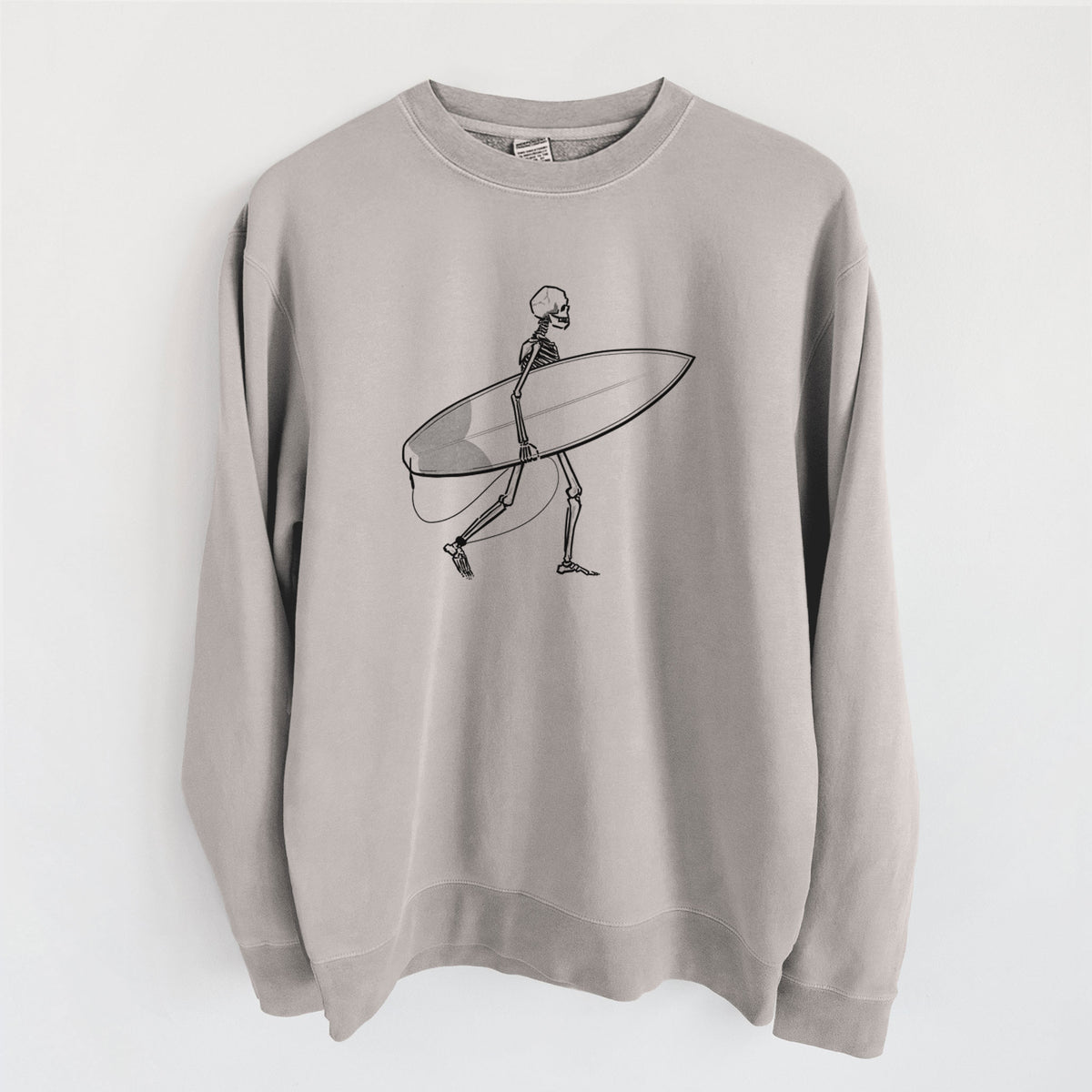 Seeking Swells - Skeleton Collection - Unisex Pigment Dyed Crew Sweatshirt