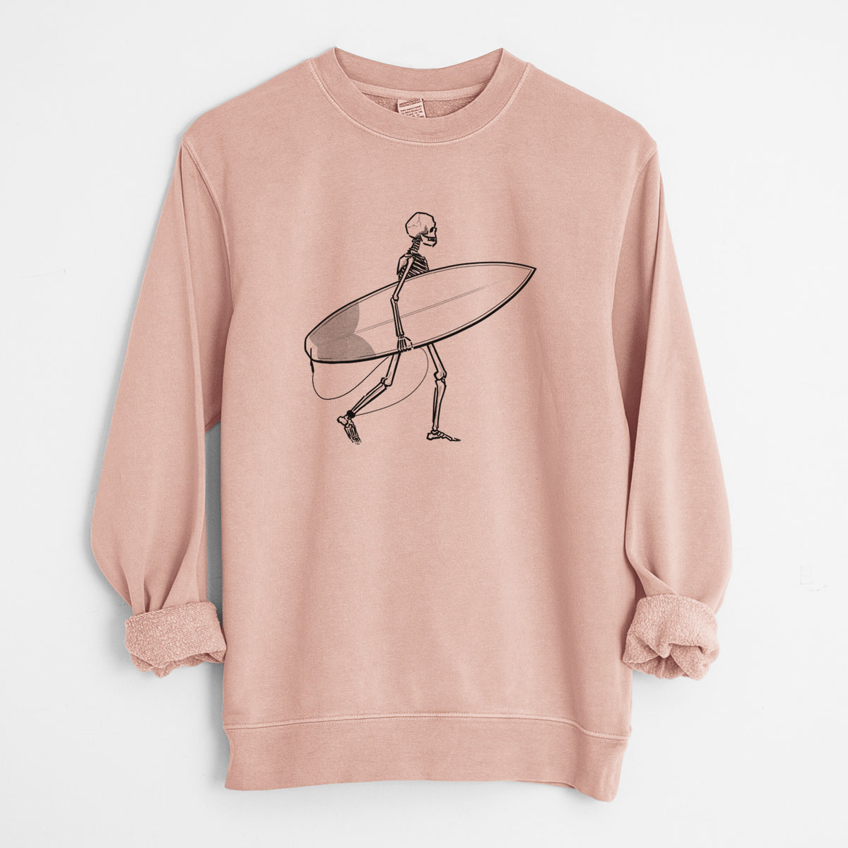 Seeking Swells - Skeleton Collection - Unisex Pigment Dyed Crew Sweatshirt