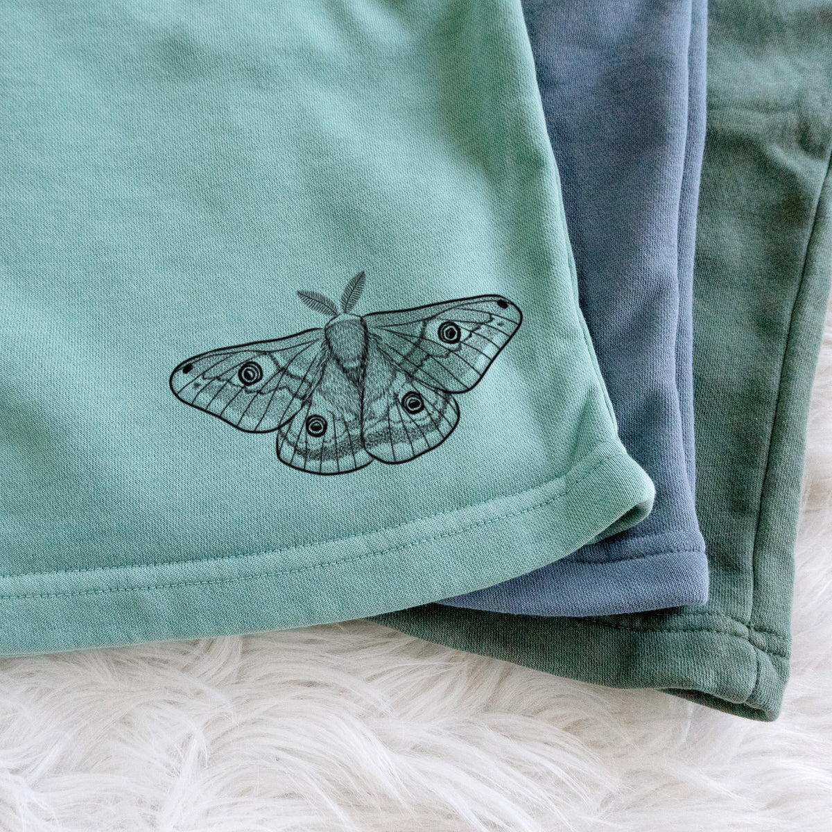 Saturnia pavonia - Small Emperor Moth - Unisex Pigment Dyed Shorts