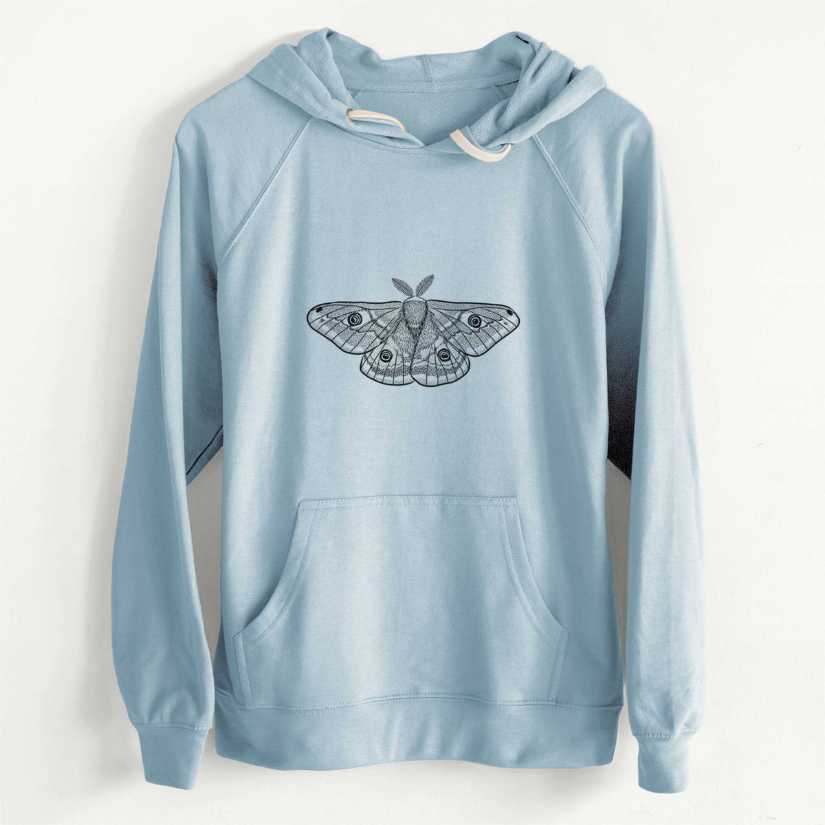 Saturnia pavonia - Small Emperor Moth  - Unisex Slim Fit Loopback Terry Hoodie