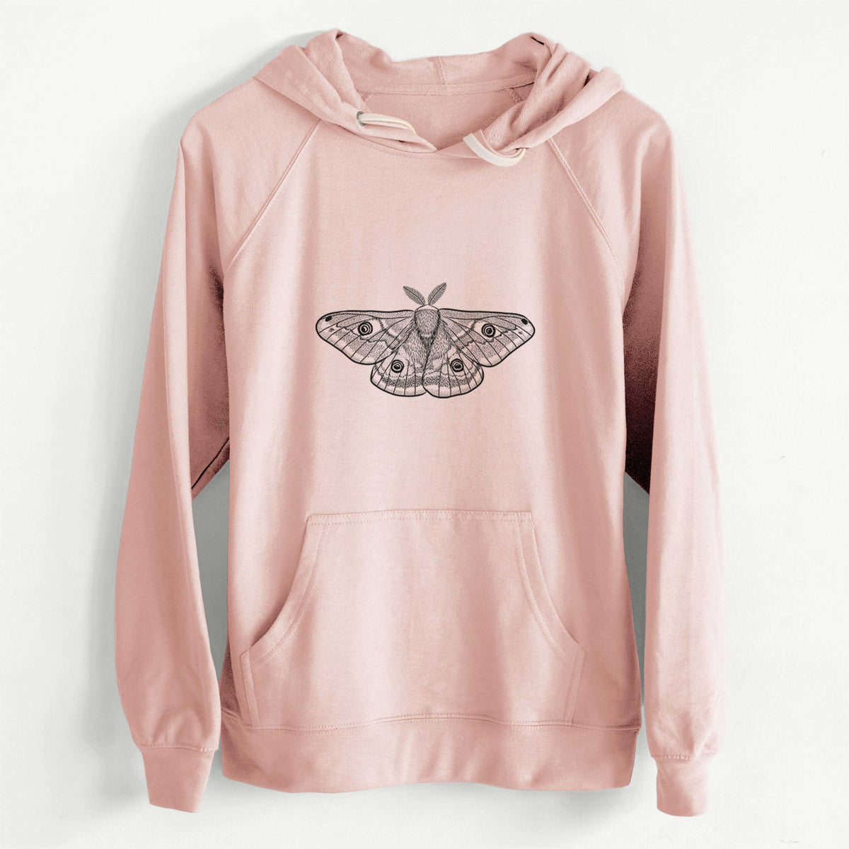 Saturnia pavonia - Small Emperor Moth  - Unisex Slim Fit Loopback Terry Hoodie