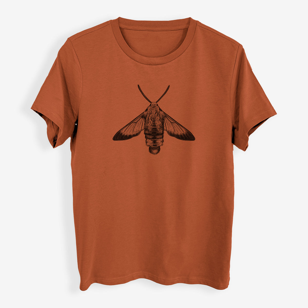 Snowberry Clearwing Moth - Hemaris diffinis - Womens Everyday Maple Tee