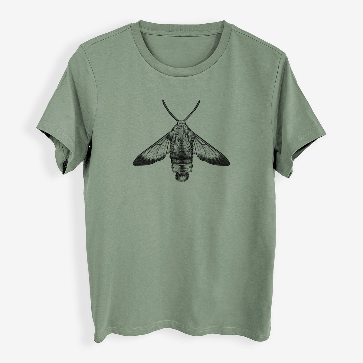 Snowberry Clearwing Moth - Hemaris diffinis - Womens Everyday Maple Tee