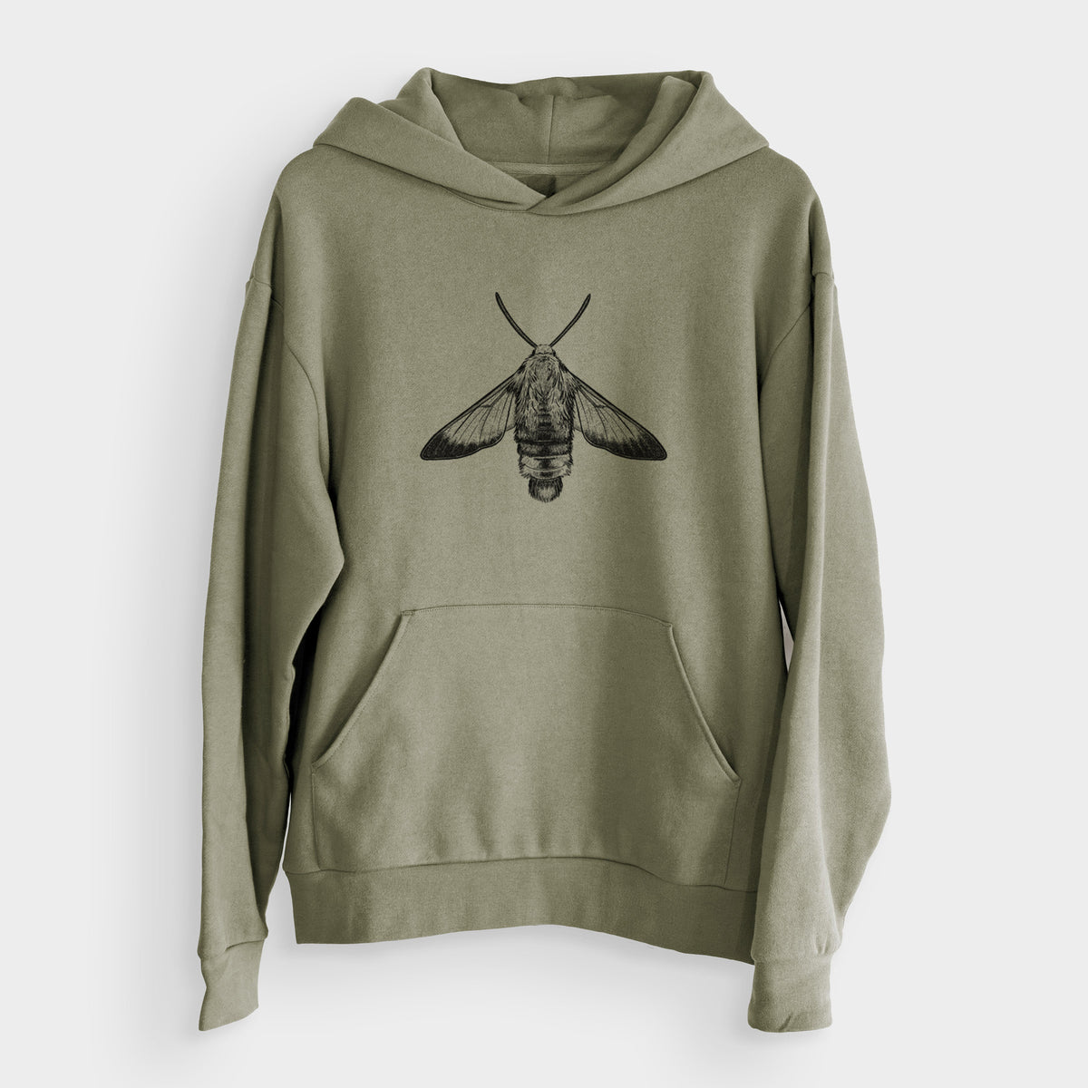 Snowberry Clearwing Moth - Hemaris diffinis  - Bodega Midweight Hoodie