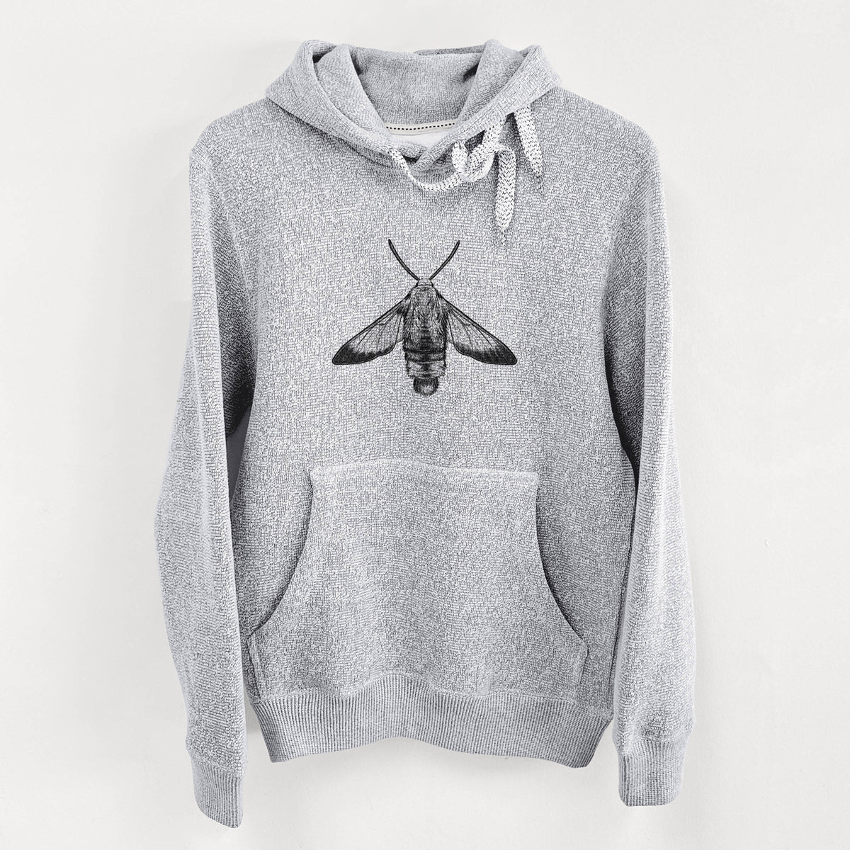 Snowberry Clearwing Moth - Hemaris diffinis - Knit Hoodie