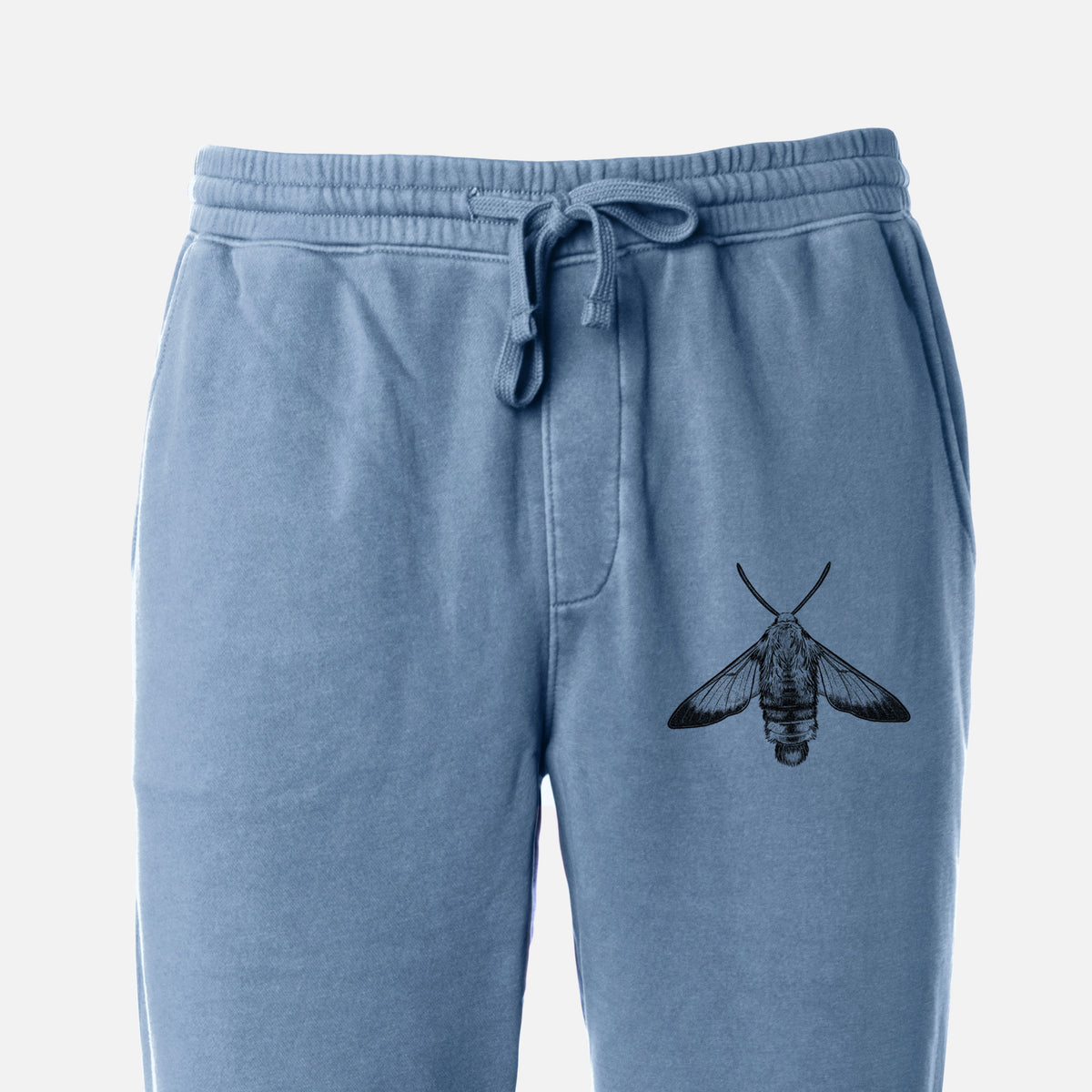 Snowberry Clearwing Moth - Hemaris diffinis - Unisex Pigment Dyed Sweatpants