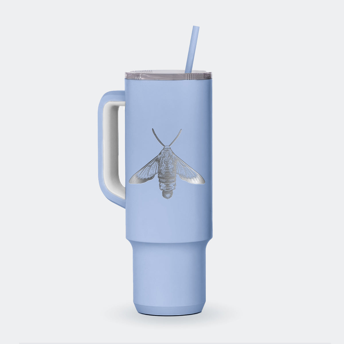 Snowberry Clearwing Moth - Hemaris diffinis - 40oz Skinny Recharge Tumbler