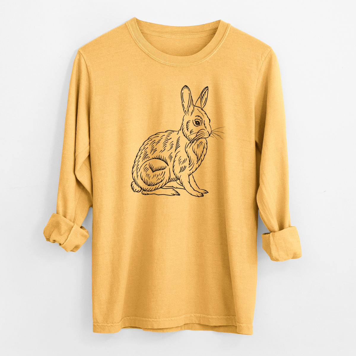 Snoeshoe Hare - Men&#39;s Heavyweight 100% Cotton Long Sleeve