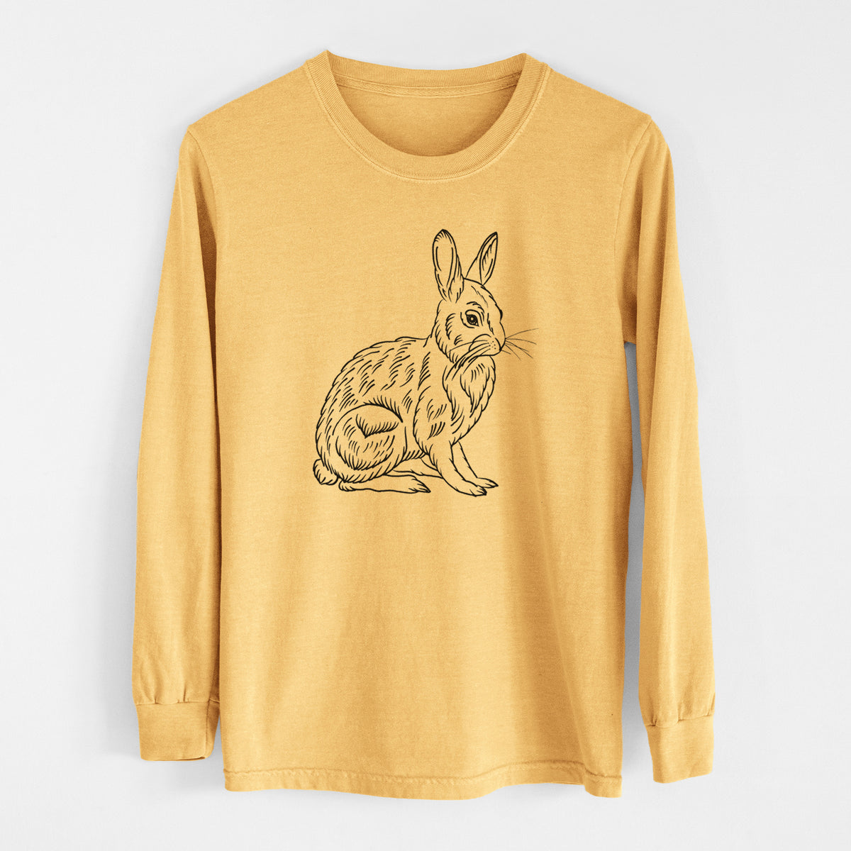 Snoeshoe Hare - Men&#39;s Heavyweight 100% Cotton Long Sleeve