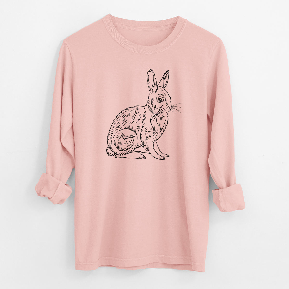 Snoeshoe Hare - Men&#39;s Heavyweight 100% Cotton Long Sleeve