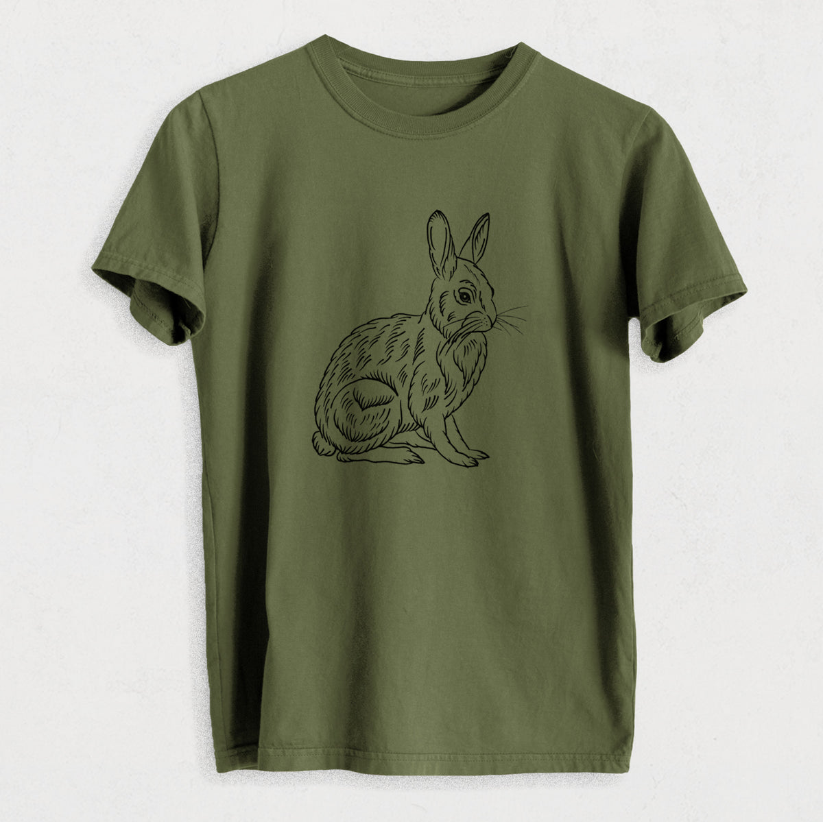 Snoeshoe Hare - Heavyweight Men&#39;s 100% Organic Cotton Tee