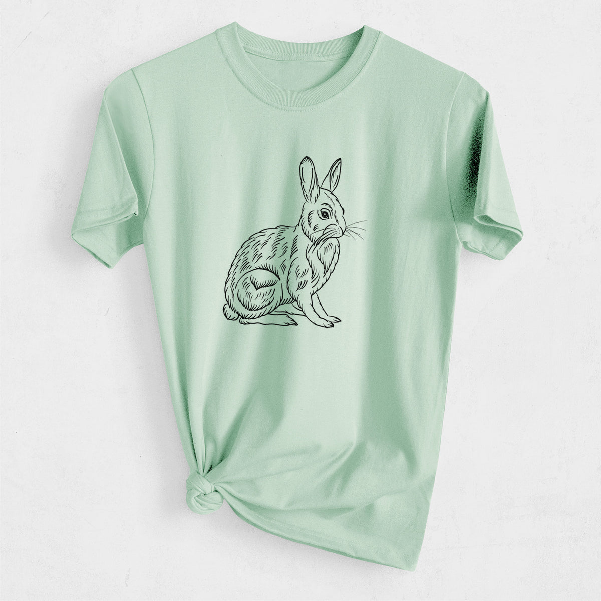Snoeshoe Hare - Heavyweight Men&#39;s 100% Organic Cotton Tee