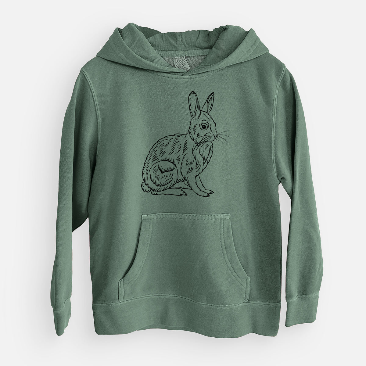 Snoeshoe Hare - Youth Pigment Dyed Hoodie