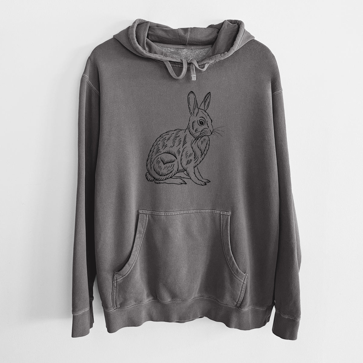 Snoeshoe Hare - Unisex Pigment Dyed Hoodie