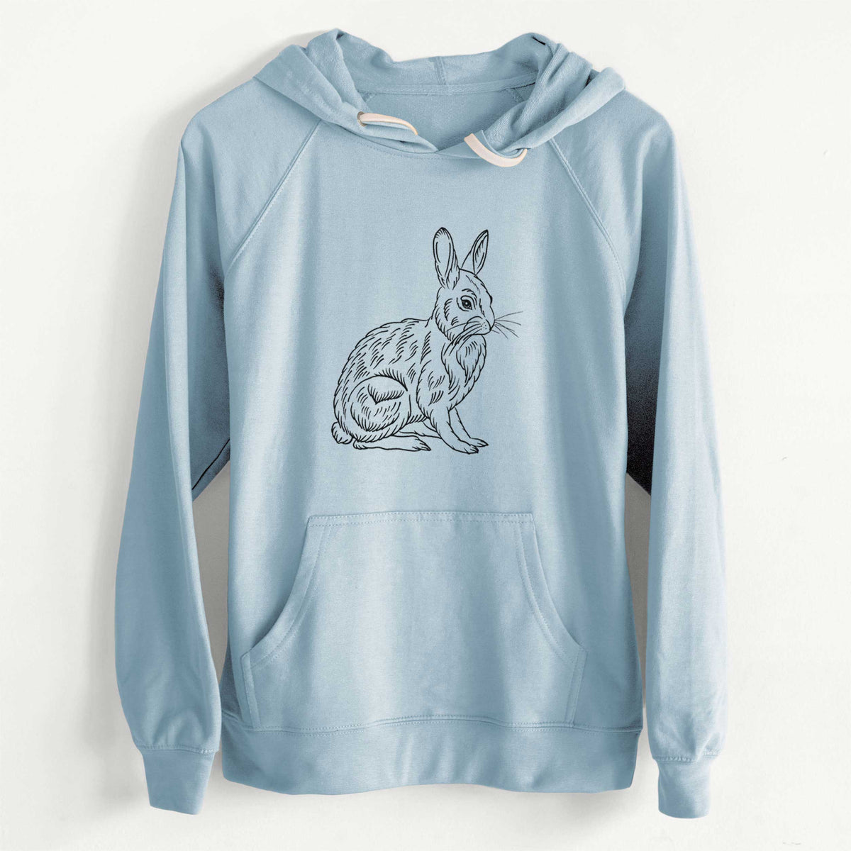 CLEARANCE - Snoeshoe Hare  - Unisex Slim Fit Loopback Terry Hoodie