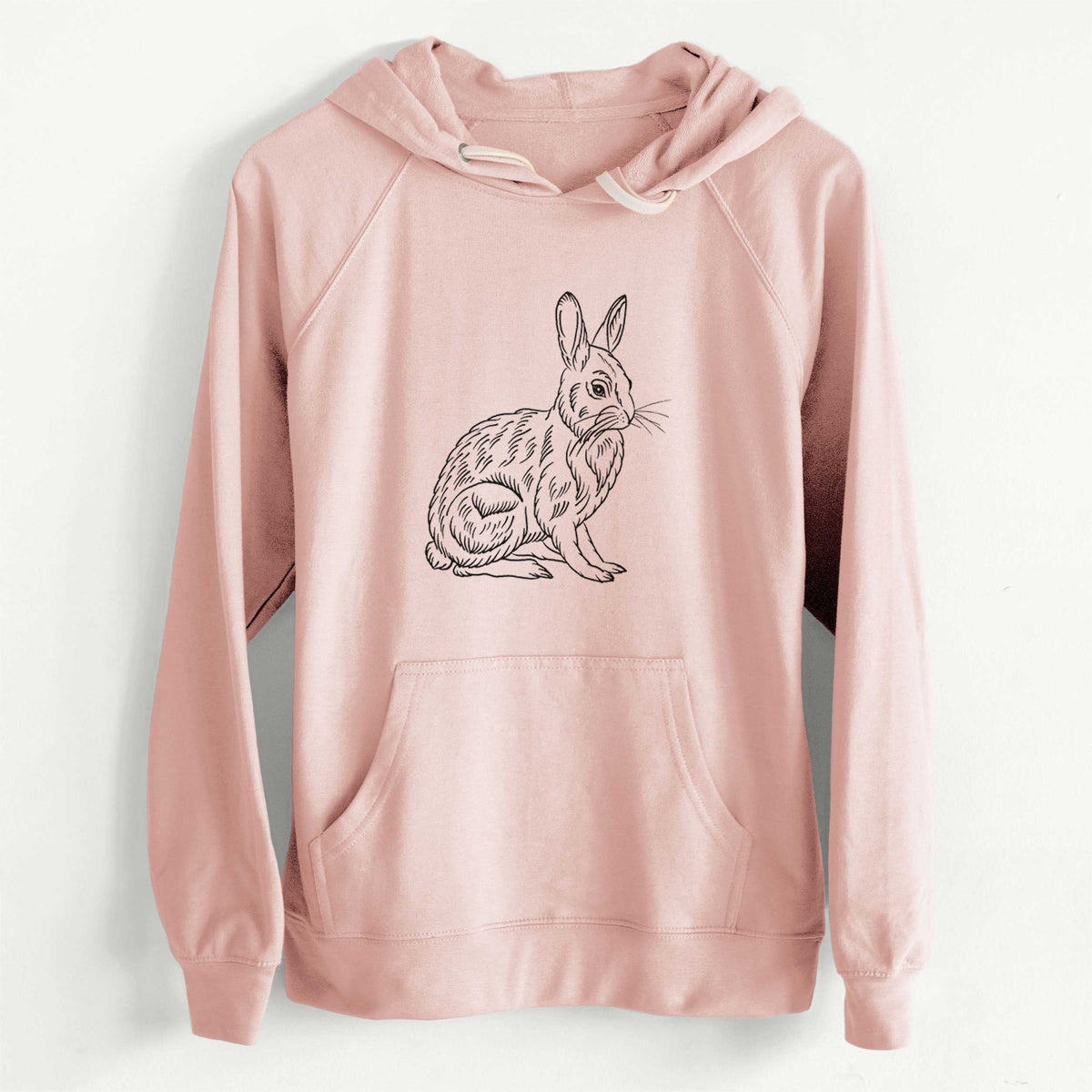 CLEARANCE - Snoeshoe Hare  - Unisex Slim Fit Loopback Terry Hoodie