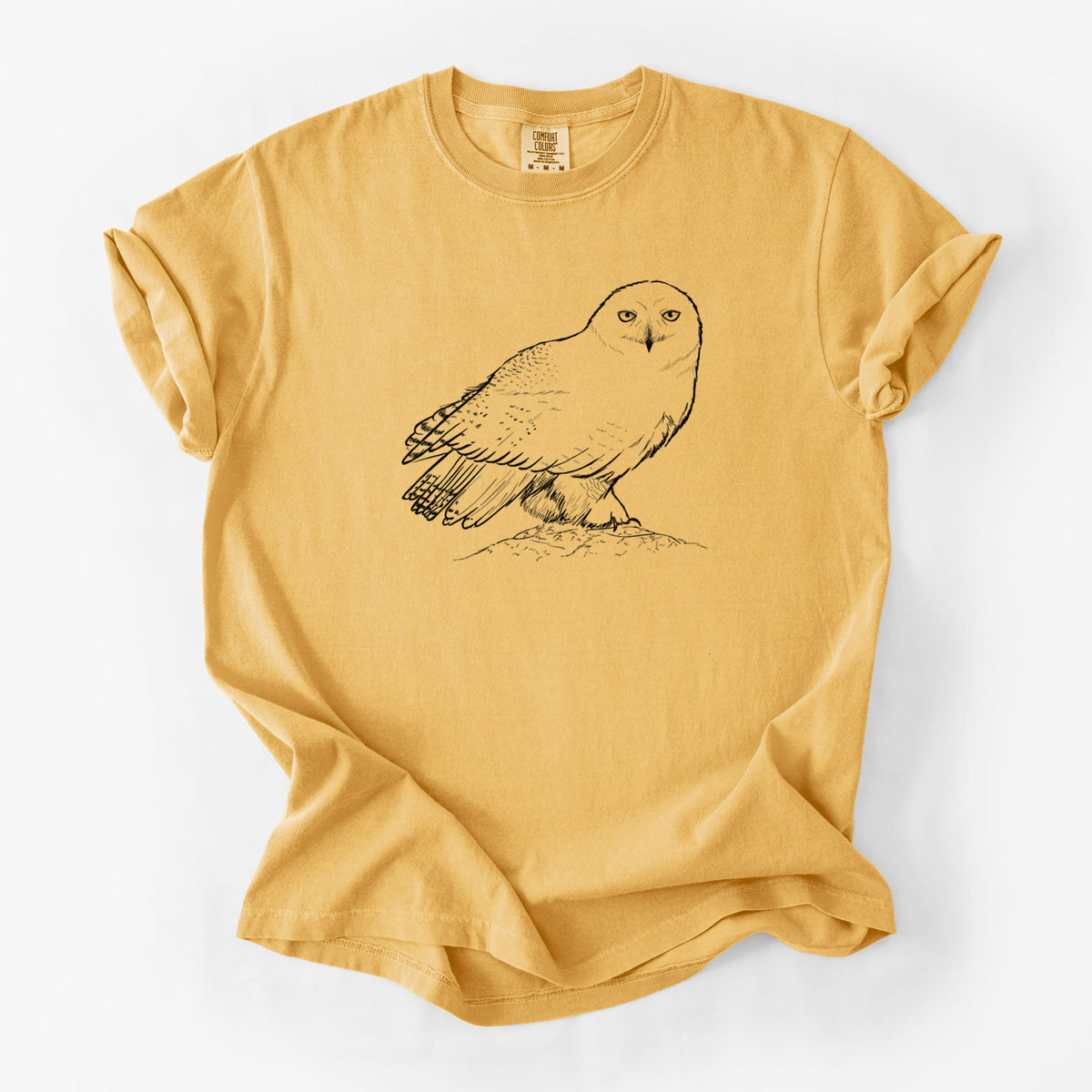 Snowy Owl - Bubo scandiacus - Unisex Comfort Colors Garment-Dyed Heavyweight T-shirt