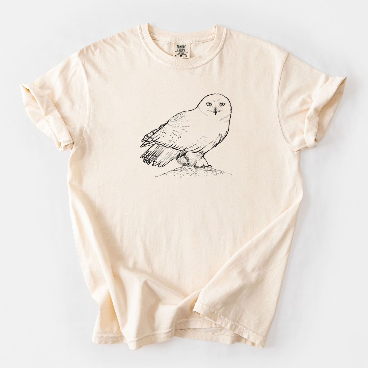 Snowy Owl - Bubo scandiacus - Unisex Comfort Colors Garment-Dyed Heavyweight T-shirt