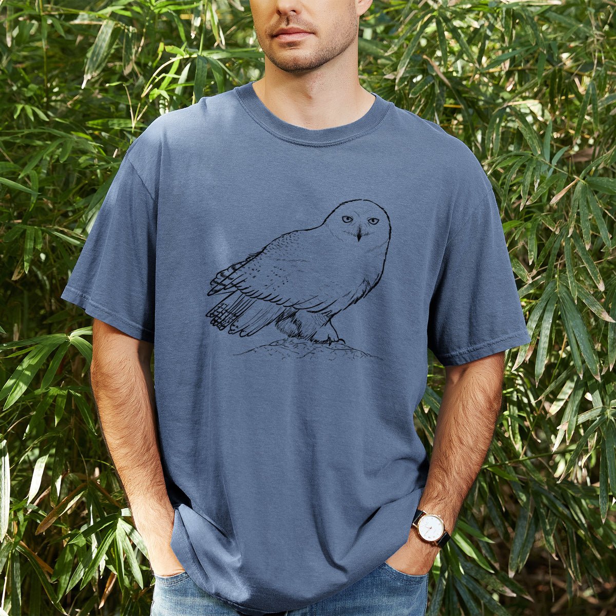Snowy Owl - Bubo scandiacus - Unisex Comfort Colors Garment-Dyed Heavyweight T-shirt