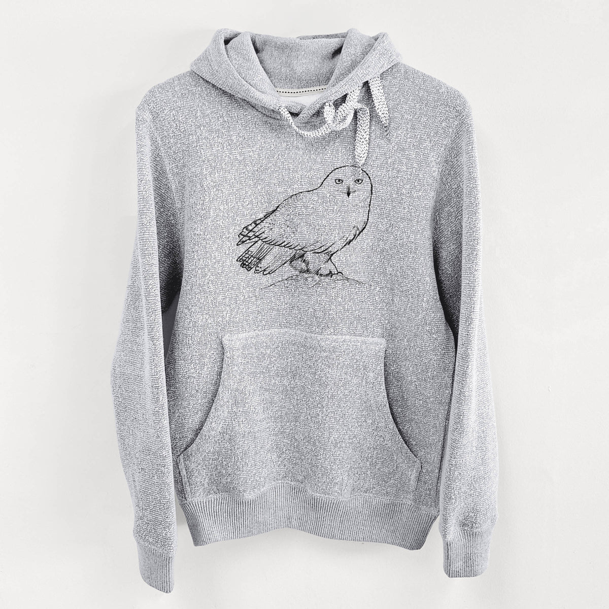 Snowy Owl - Bubo scandiacus - Knit Hoodie