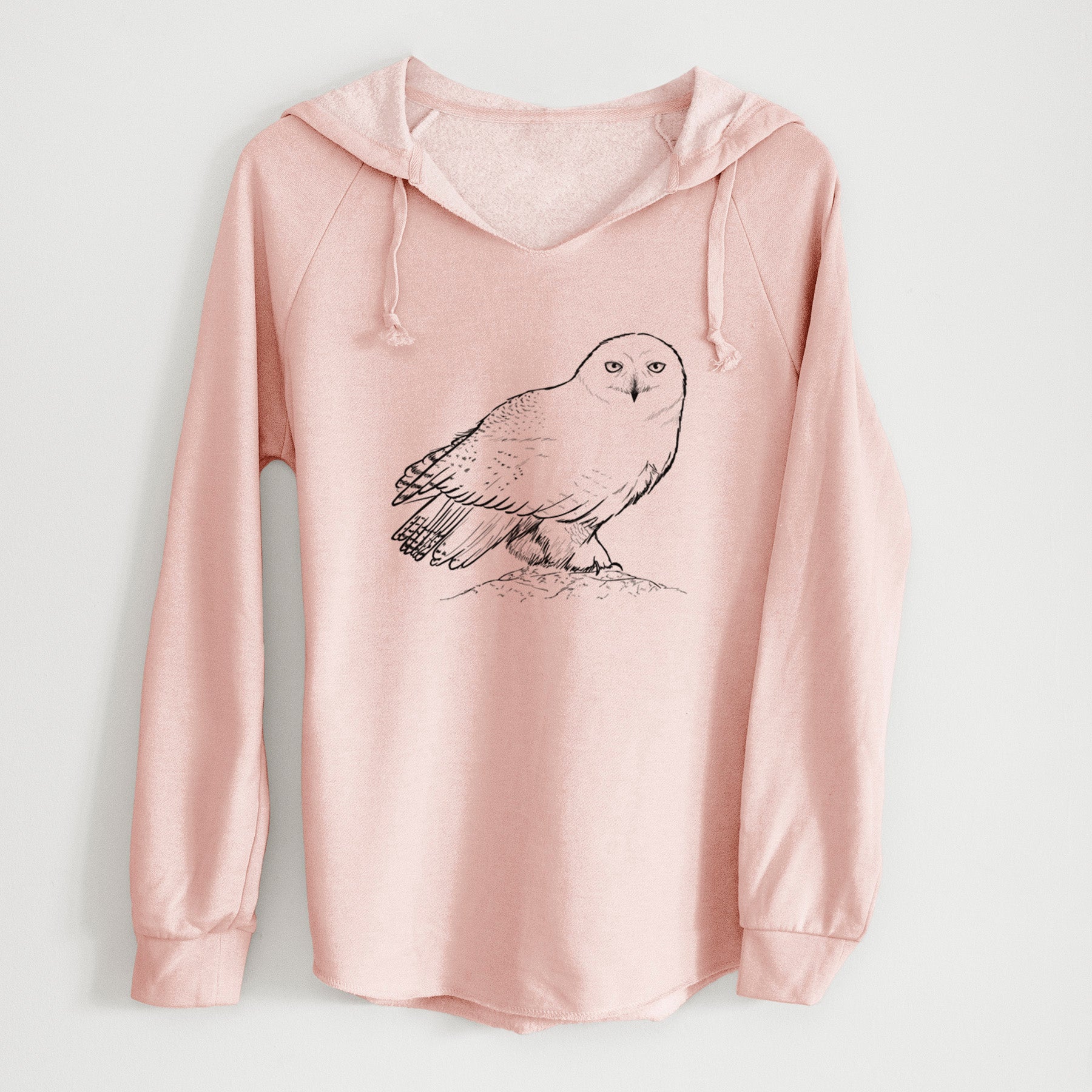 Snowy Owl - Bubo scandiacus - Cali Wave Hooded Sweatshirt