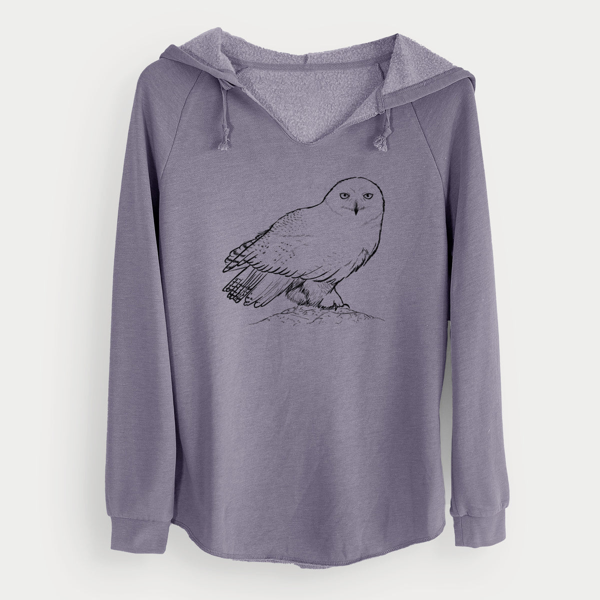 Snowy Owl - Bubo scandiacus - Cali Wave Hooded Sweatshirt
