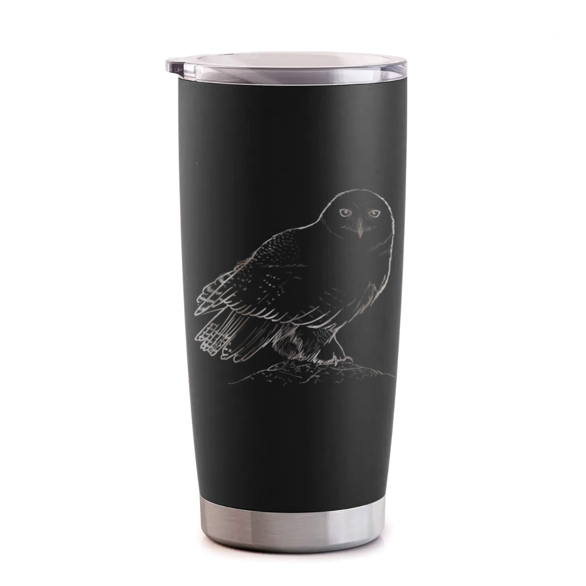 Snowy Owl - Bubo scandiacus - 20oz Polar Insulated Tumbler