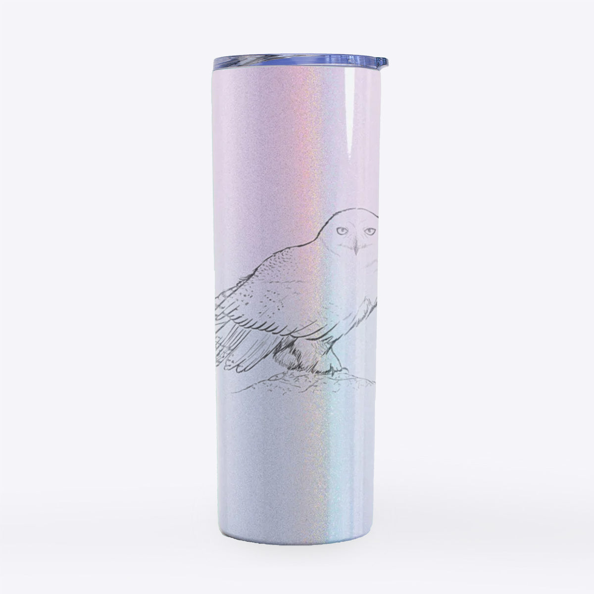 Snowy Owl - Bubo scandiacus - 20oz Skinny Tumbler