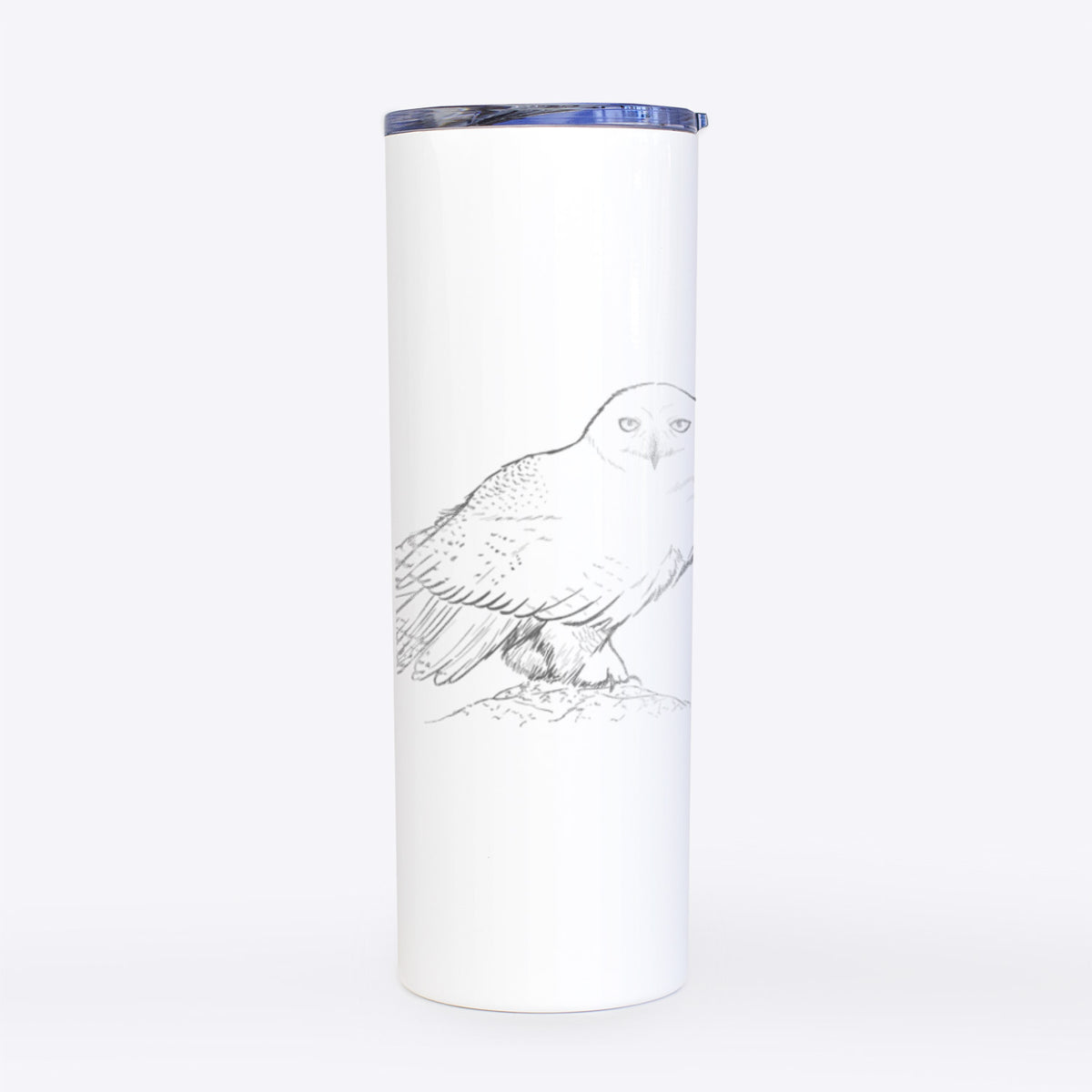 Snowy Owl - Bubo scandiacus - 20oz Skinny Tumbler