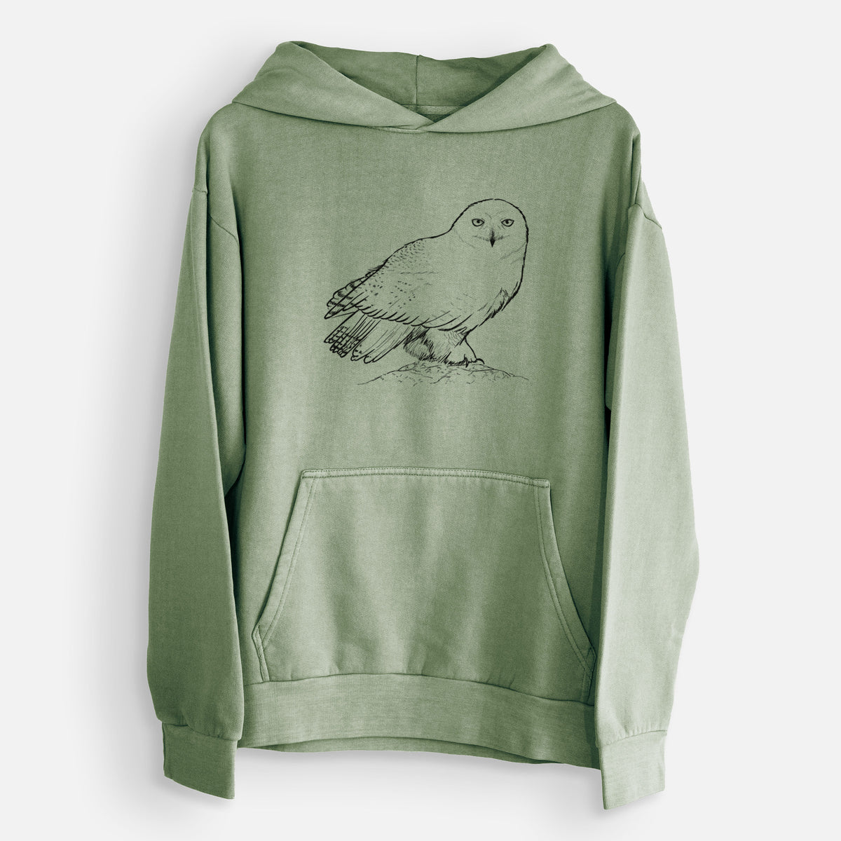 Snowy Owl - Bubo scandiacus  - Urban Heavyweight Hoodie