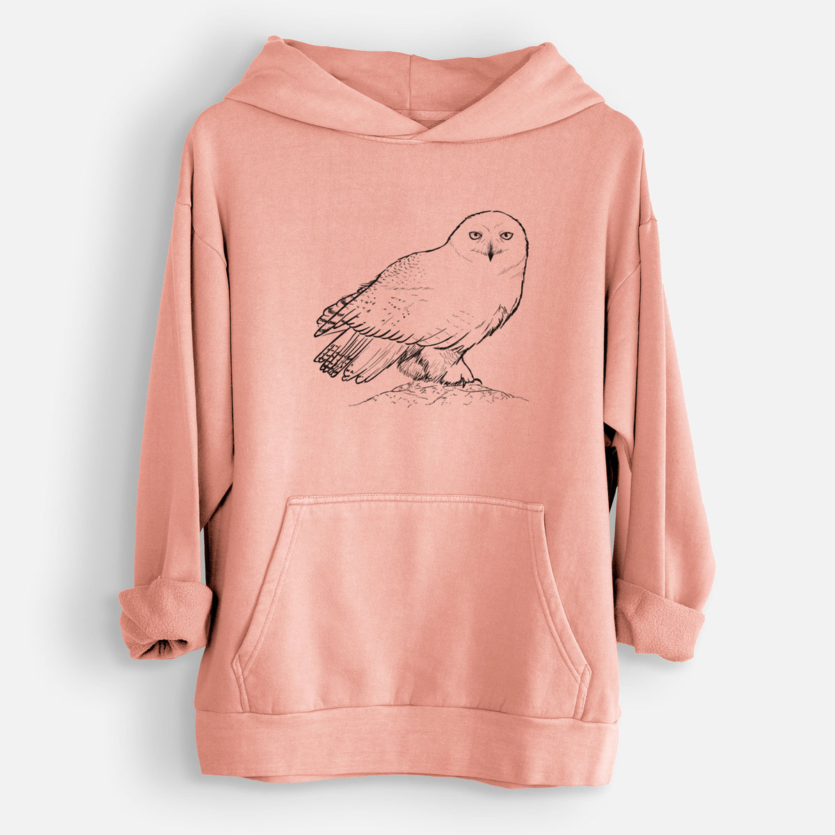 Snowy Owl - Bubo scandiacus  - Urban Heavyweight Hoodie