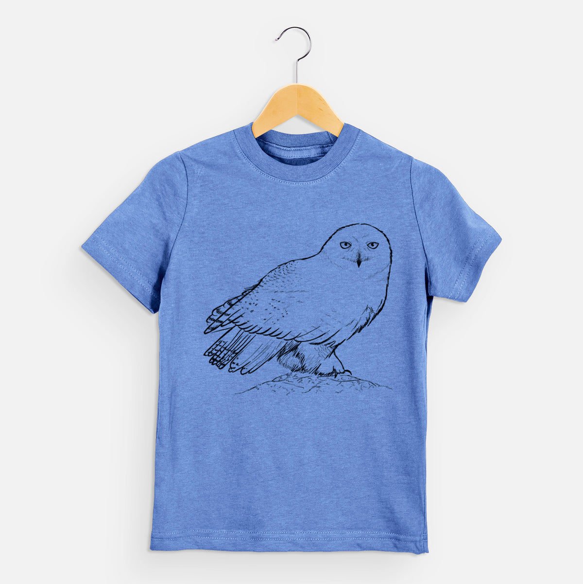 Snowy Owl - Bubo scandiacus - Kids Shirt
