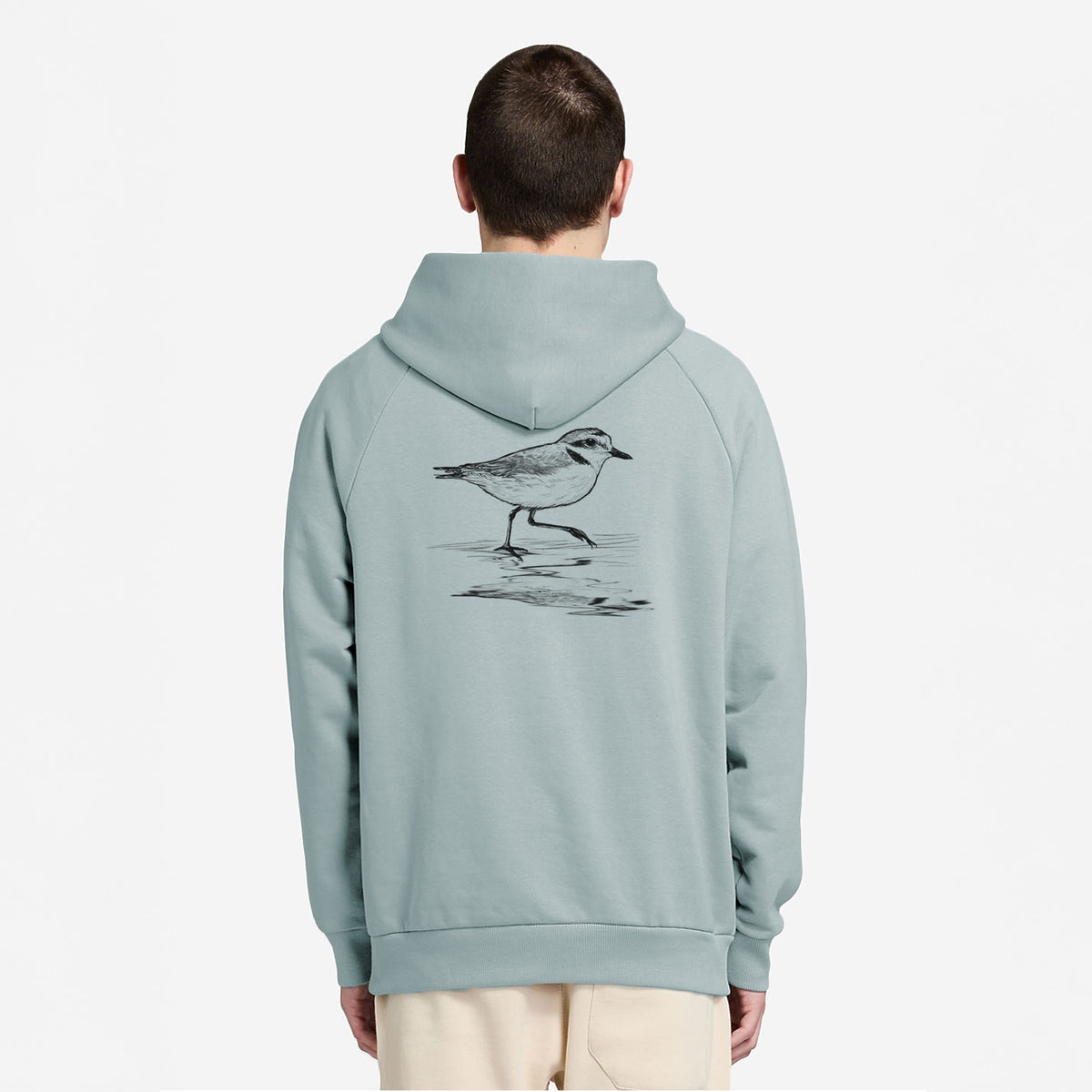 Western Snowy Plover - Charadrius nivosus nivosus - UltraLuxe Heavyweight French Terry Hoodie