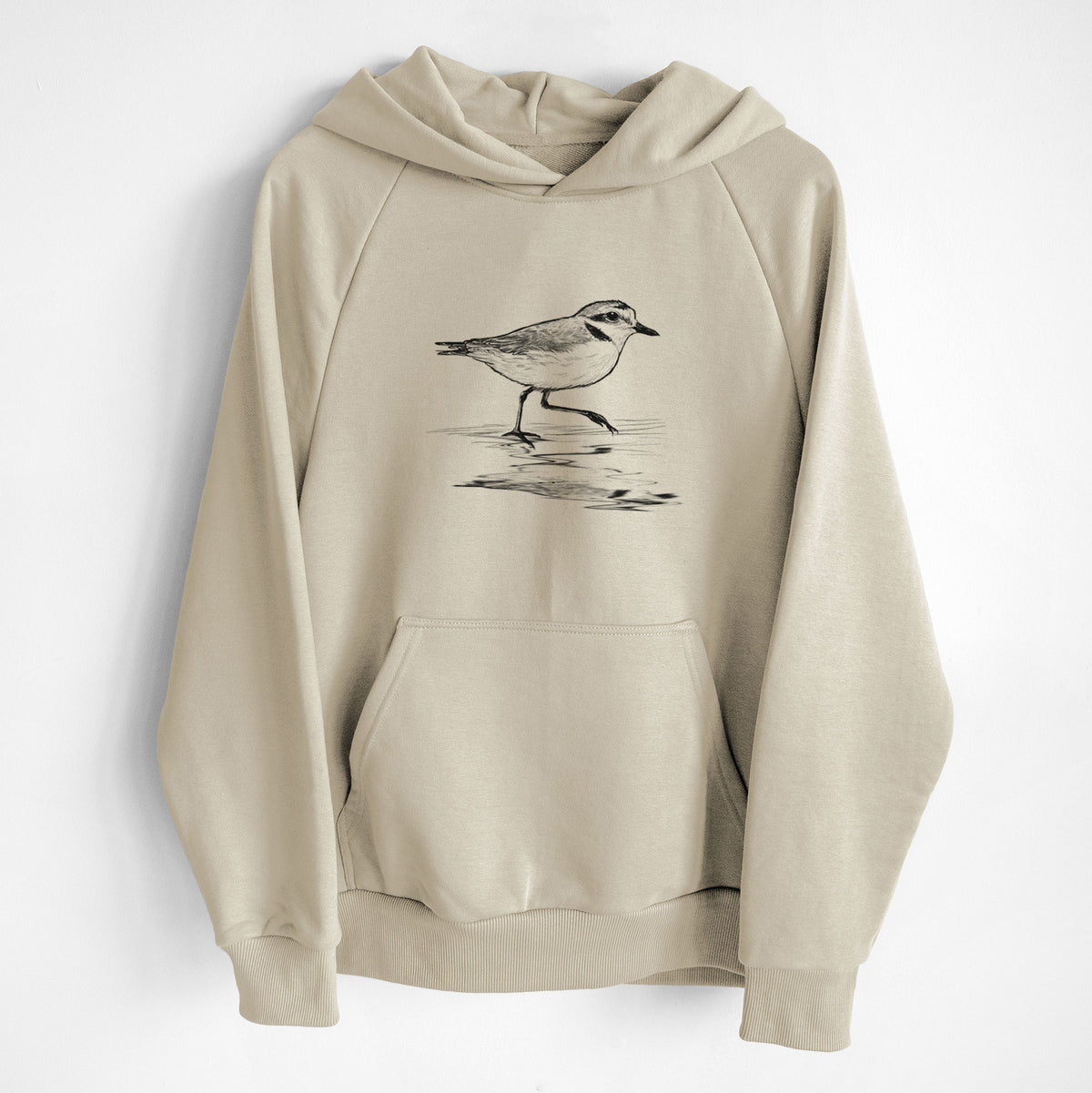 Western Snowy Plover - Charadrius nivosus nivosus - UltraLuxe Heavyweight French Terry Hoodie