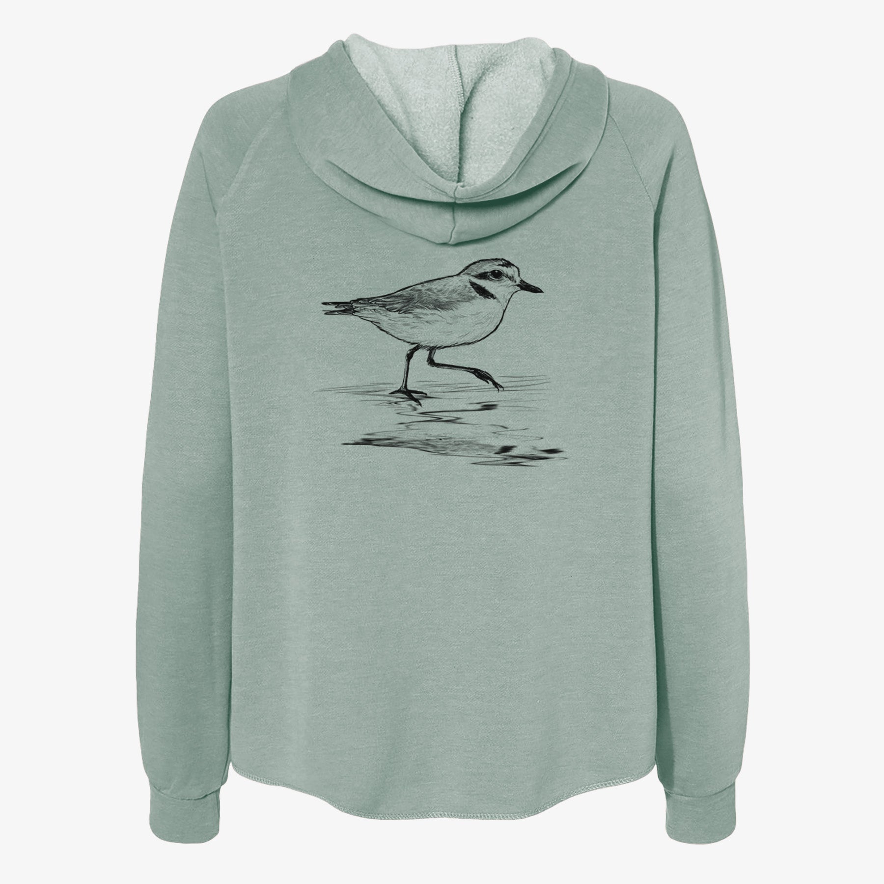 Western Snowy Plover - Charadrius nivosus nivosus - Women's Cali Wave Zip-Up Sweatshirt