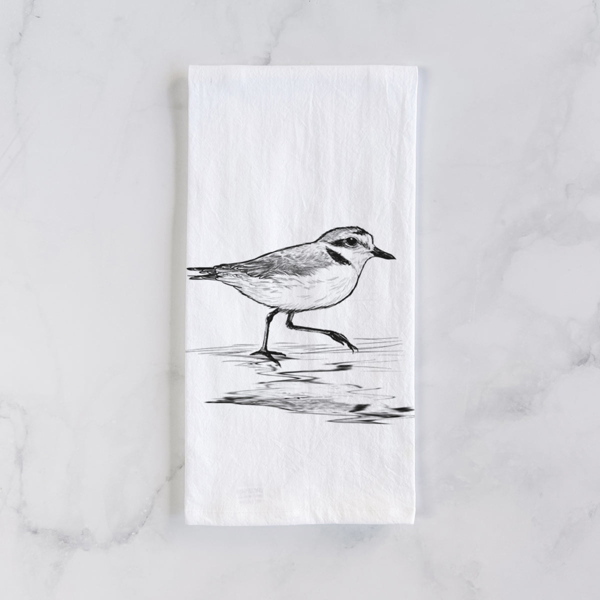 Western Snowy Plover - Charadrius nivosus nivosus Tea Towel
