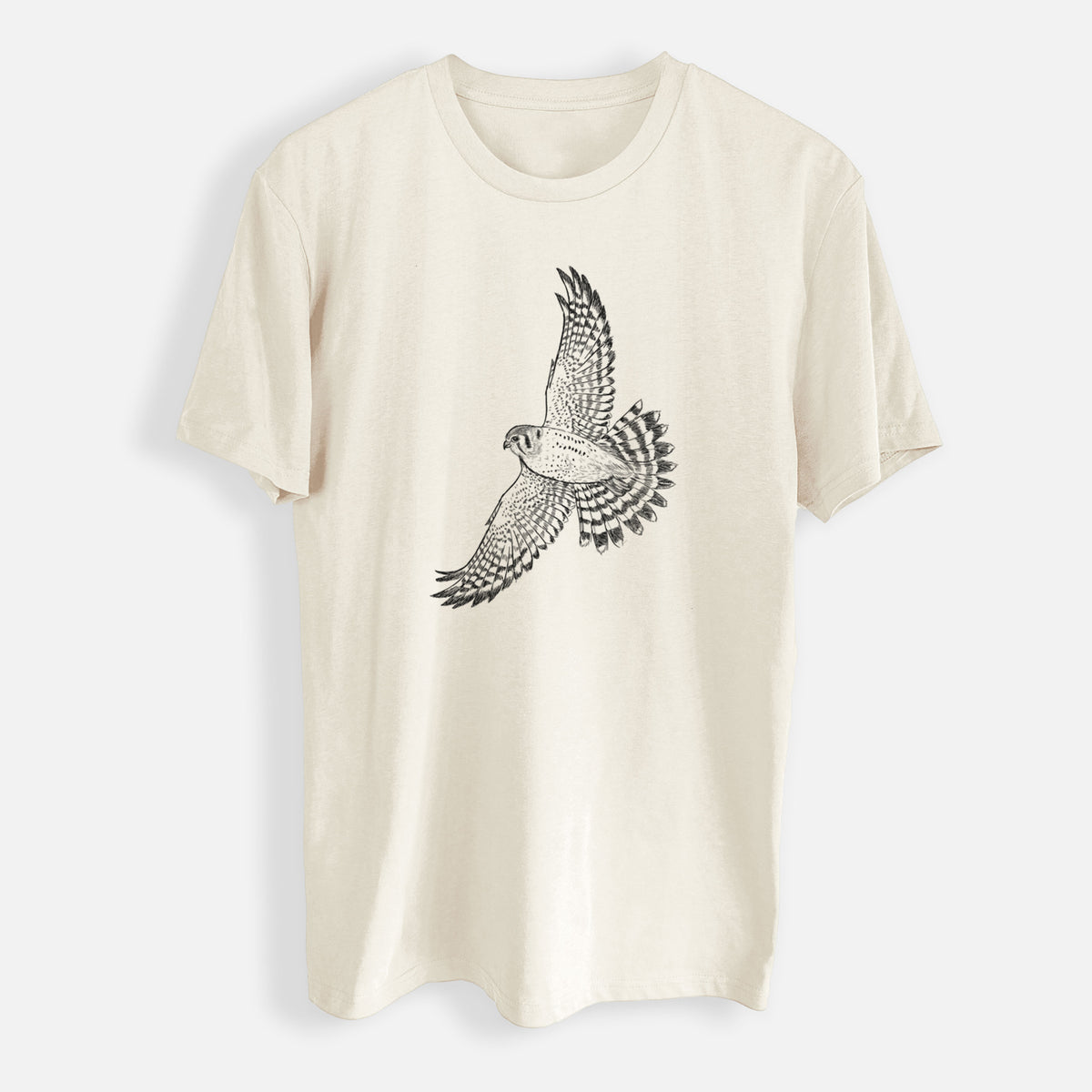 Soaring American Kestrel - Falco sparverius - Mens Everyday Staple Tee