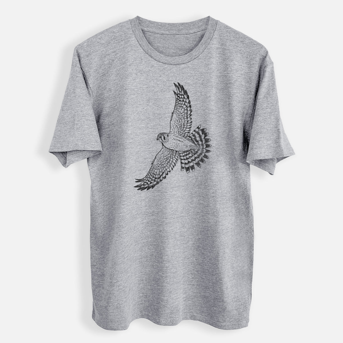 Soaring American Kestrel - Falco sparverius - Mens Everyday Staple Tee