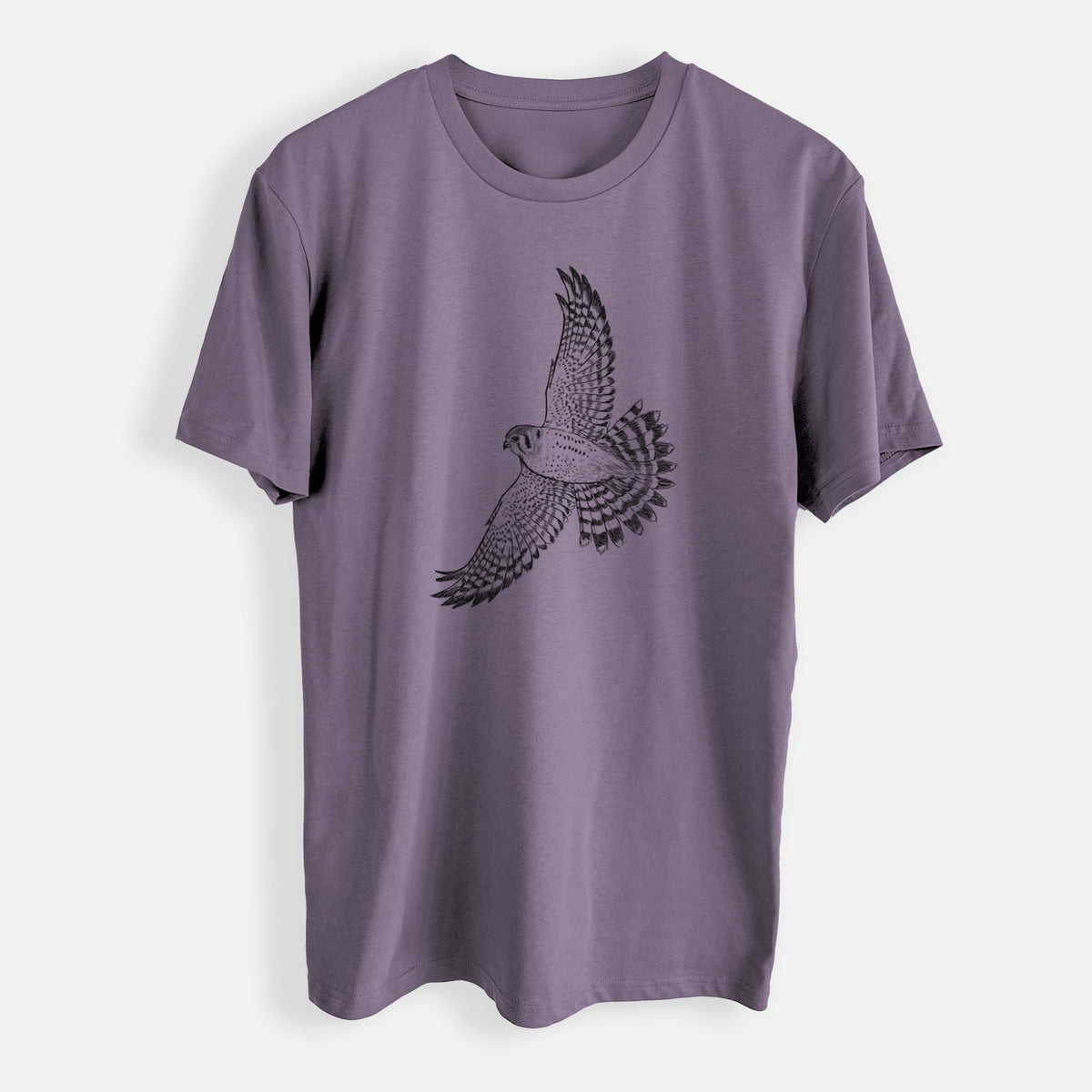 Soaring American Kestrel - Falco sparverius - Mens Everyday Staple Tee