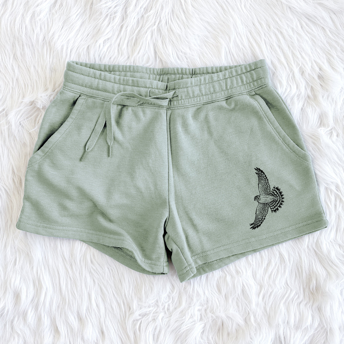 Soaring American Kestrel - Falco sparverius - Women&#39;s Cali Wave Shorts