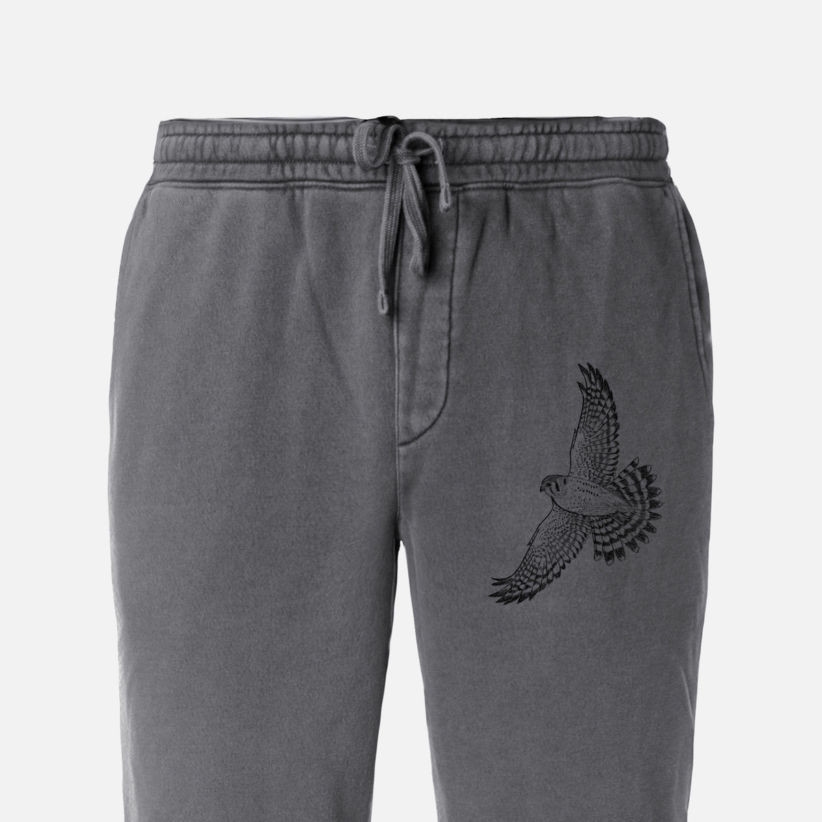 Soaring American Kestrel - Falco sparverius - Unisex Pigment Dyed Sweatpants