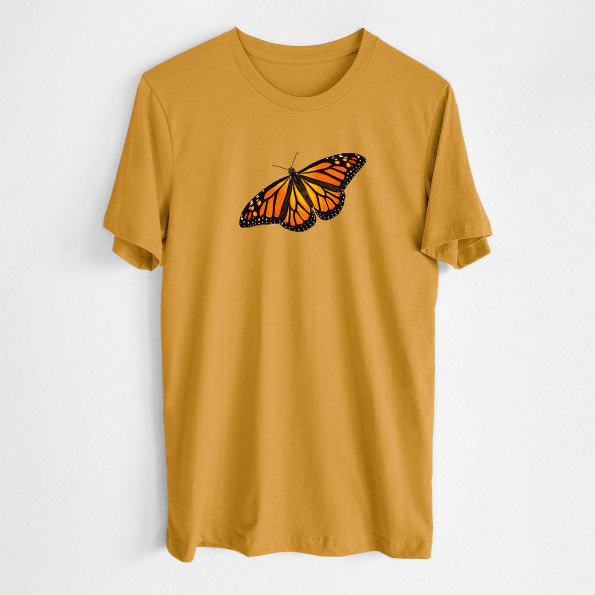 Vibrant Monarch - Danaus plexippus - Lightweight 100% Cotton Unisex Crewneck