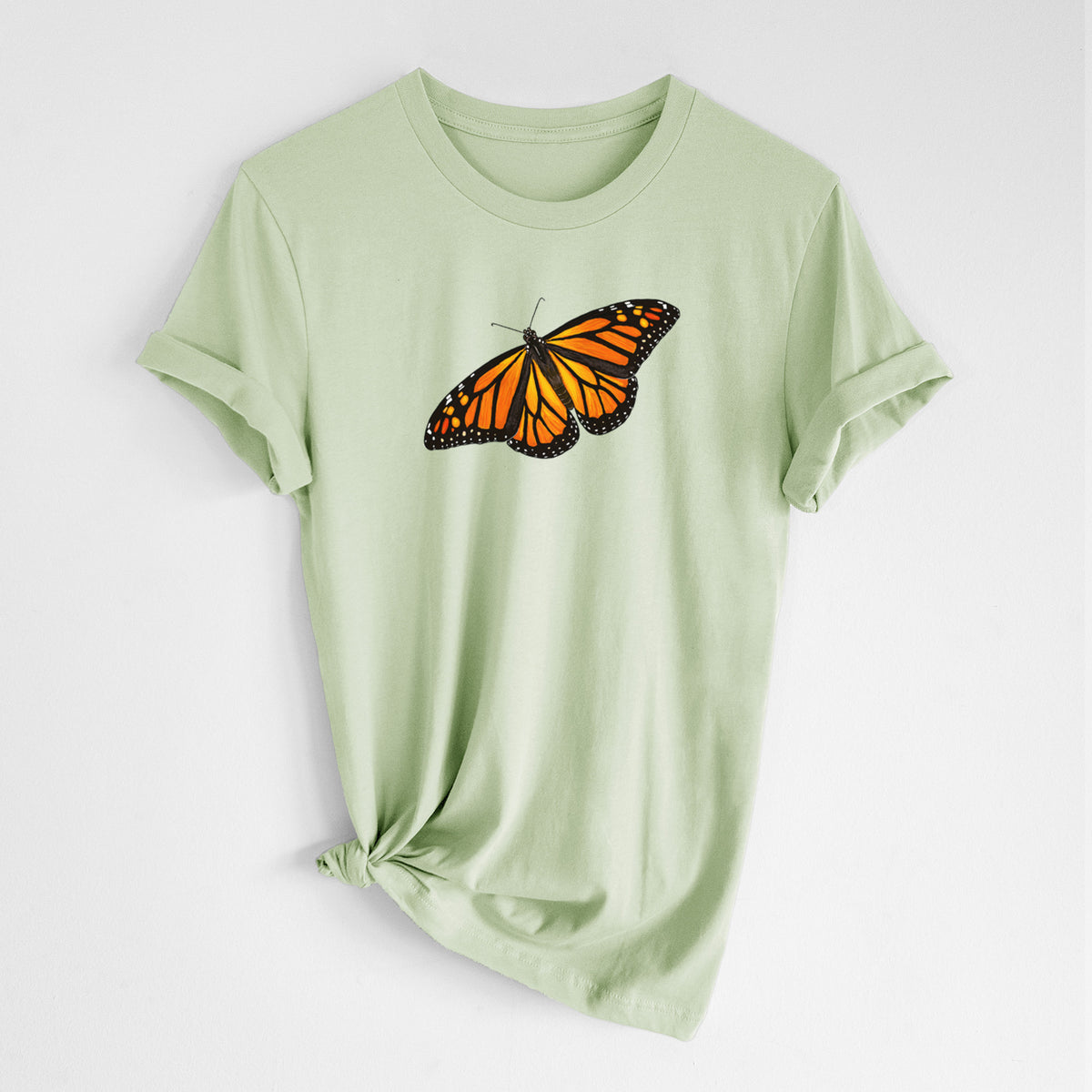 Vibrant Monarch - Danaus plexippus - Lightweight 100% Cotton Unisex Crewneck